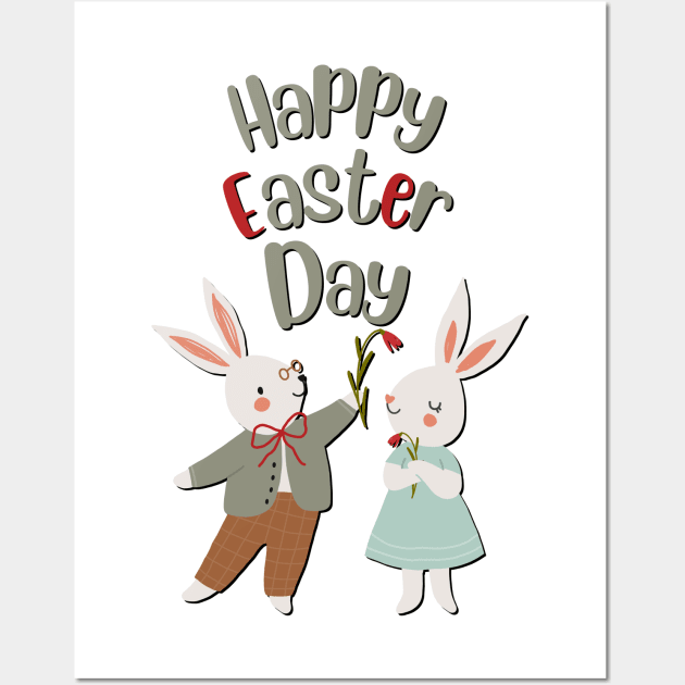 Happy Easter to Every Bunny | one cute chick Wall Art by A&A